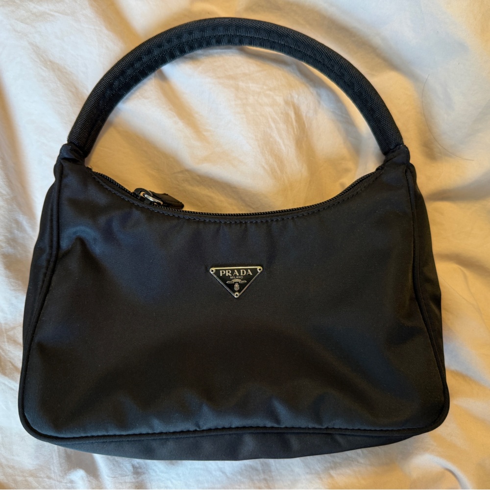 Prada Classic Nylon Black Shoulder Bag